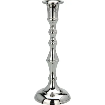 Svícen H&L Stříbrný kovový svícen Hight 20cm, varianta E