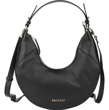 Kabelka Dámská kožená kabelka Bellicci Caradonna - černá