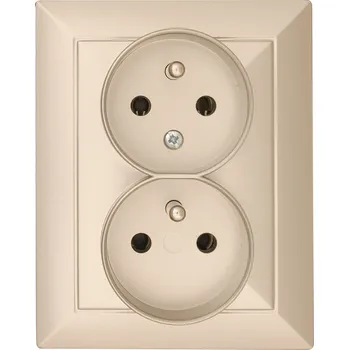 Stavebniny Zásuvka dvojnásobná