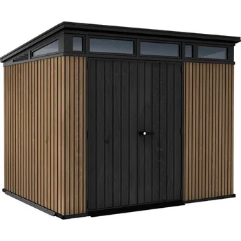 Zahradní domek Zahradní domek Keter PENT Signature 9x7 Vertical hnědý, s podlahou