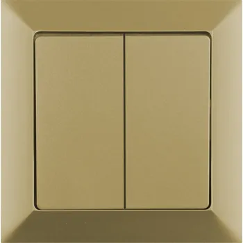 Stavebniny Žaluziový ovládač prémium metalíza kompletní vypínač - zlatá