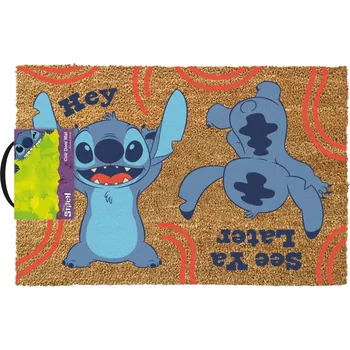 Rohožka Lilo And Stitch: Ahoj/Uvidíme se později (60 x 40 cm) hnědá