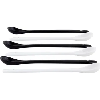 by inspire Set (6ks) limonádové lžičky, černá,bílá