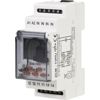 Centrální jednotka pro chytrou domácnost Časový programátor ZCM-11P/U černá - zásuvka