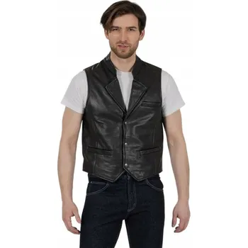 Moto bunda DETLEV LOUIS DL-SM-4 Kožená motocyklová vesta Chopper vel. M