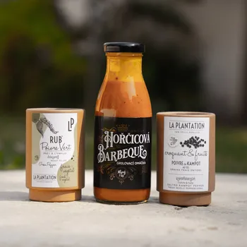 Omáčka La Plantation Gurmánská grilovací sada Hořčičná omáčka velká