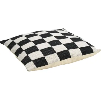 Dekorativní polštářek H&L Sedací polštář Cube, 80x80cm, černá/bílá
