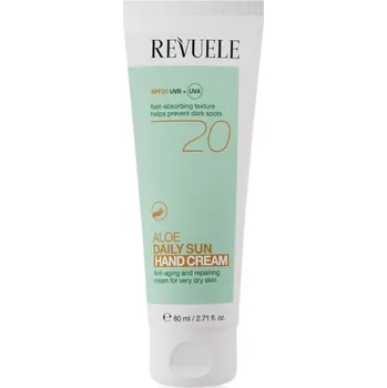 Péče o ruce Revuele Aloe Daily Sun Hand Cream SPF 20 ochranný krém na ruce SPF 20 80 ml