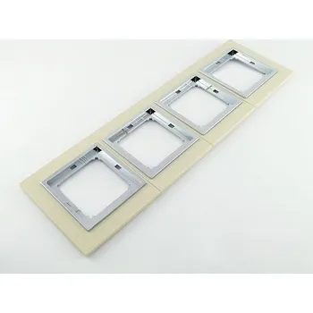Stavebniny Rámeček čtyřnásobný béžová - chrom