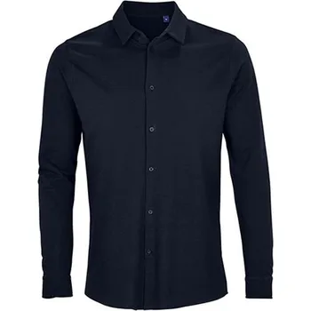 Pánská košile Neoblu Pique Basile Pánská bavlněná košile NB3777 Night XL