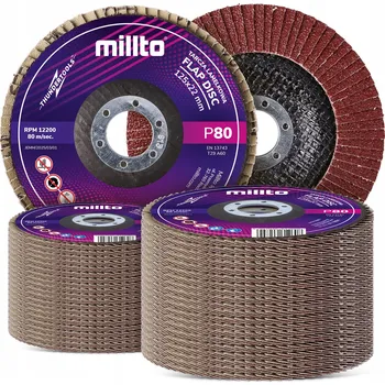 Brusný kotouč 50x LAMELOVÝ BRUSNÝ KOTOUČ P80 Brusný lamelový kotouč pro BROUŠENÍ 7D