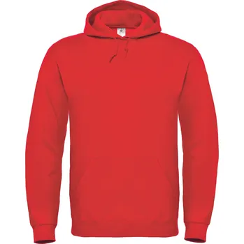 Pánská mikina B&C Unisex mikina přes hlavu WUI21 Red 4XL
