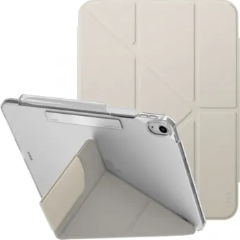 Pouzdro na mobilní telefon UNIQ Camden Click pouzdro s origami stojánkem a prostorem na Apple Pencil pro iPad Air 13" (2024/2025) - béžové