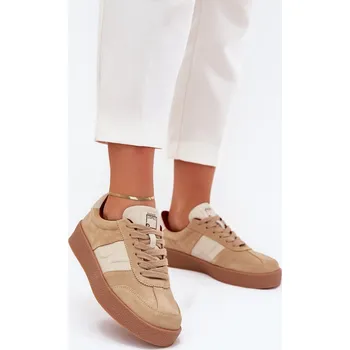 Dámské tenisky Semišové Sneakersy Dámské Daniel Lopez SS2D4023 Barva: Béžová, Velikost: 37