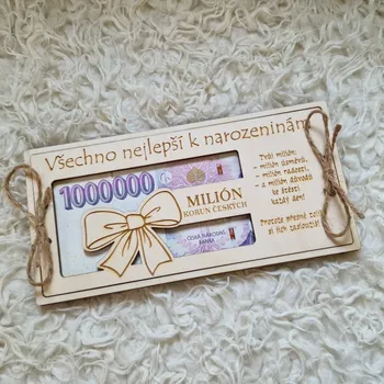 Dárková krabička Dárková krabička na peníze k Narozeninám MILIÓN
