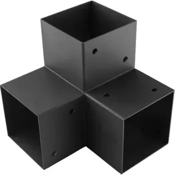 Stavební materiál Ráj dřeva Jacer Trámová spojka GPY 120 Pergola Čtyřhranná spojka C 122x226x222x2,0 Příslušenství - Spojovací materiál