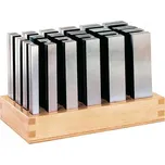 Sada vyrovnávacích podložek SP, délka 125 mm, v dřevěném stojanu F