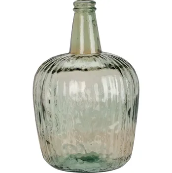 Váza H&L Váza z recyklovaného skla BOTTLE, 8l, zelená