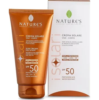 Přípravek na opalování BIOS LINE SPA Nature´s I Solari na obličej a tělo SPF 50 150 ml
