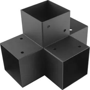 Stavební materiál Ráj dřeva Jacer Trámová spojka GPX 120 Pergola Čtyřhranná spojka C 122x266x326x2,0 Příslušenství - Spojovací materiál