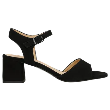 Dámské sandále Černé Sandály Na Nízkém Podpatku Wojas 7622961 39
