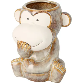 H&L Porcelánová nádoba Opice – Nemluvím zlo, v 16 cm