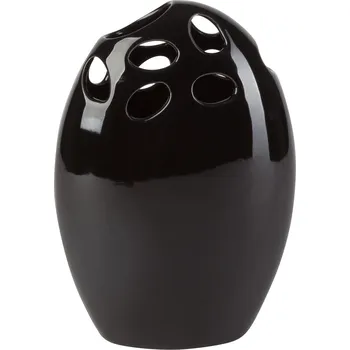 Váza by inspire Váza 'Egg hole' (15x8,5x21,5 cm), černá