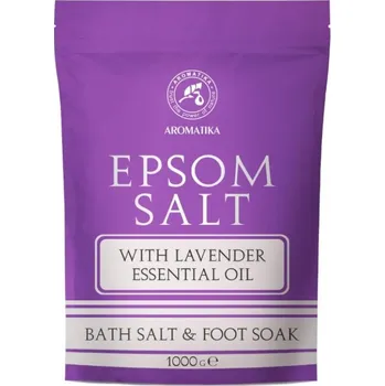 Koupelová sůl Koupelová sůl s levandulí Aromatika Epsom Bath Salt & Foot Soak, 1000g