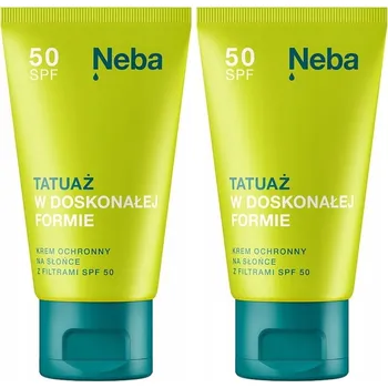 Přípravek na opalování NEBA 2x Opalovací krém s filtrem na tetování SPF50 50ml Sada