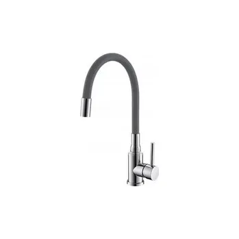 Vodovodní baterie Kuchyňská stojánková baterie Alveus Flexa šedá