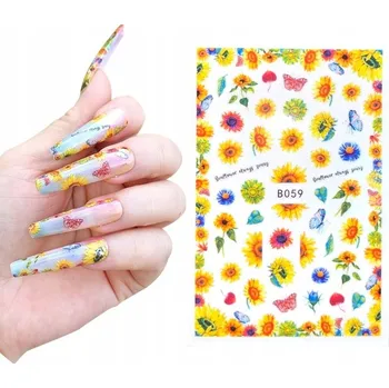 samolepka Samolepky na nehty - Vzory Slunečnice F059