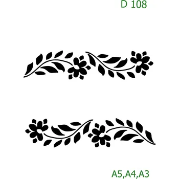 Šablona D 108 - A5 , Lepící fólie