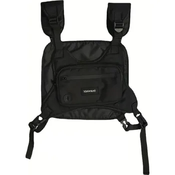 Velkokapacitní pánská hrudní taška Ledvinka z měkkého materiálu Taktická náprsní brašna na sport Turistiku Kempování Streetwear