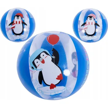 Dětský míč PLÁŽOVÝ MÍČ NAFUKOVACÍ DO BAZÉNU 50CM PINGVIN 53060