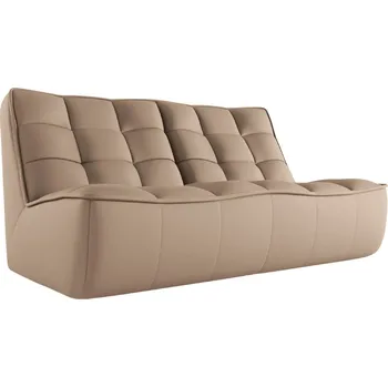 Pohovka Maison Heritage Tmavě béžová kožená pohovka Moni 163 cm