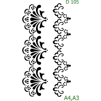 Šablona D 105 - A4 , Lepící fólie