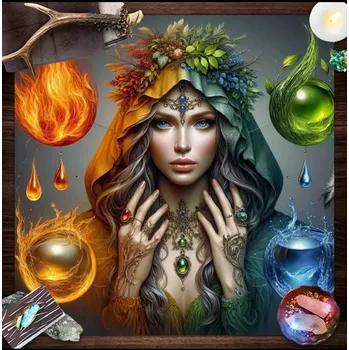 ubrus Vykládací ubrus - Čtyři živly