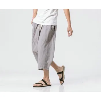 Pánské kalhoty Pánské tříčtvrteční kalhoty F1391 šedá S