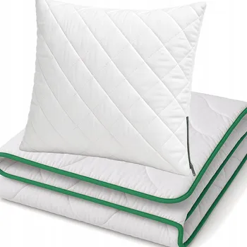 Polštář Sada Přikrývka 140x200 + Polštář 70x80 Prošívaná Mikrovlákno Antialergické