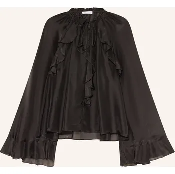 Dámská halenka Mrs & Hugs Dámská Halenka S Volánky, černá, 34