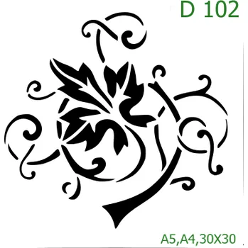 Šablona D 102 - A4 , Lepící fólie