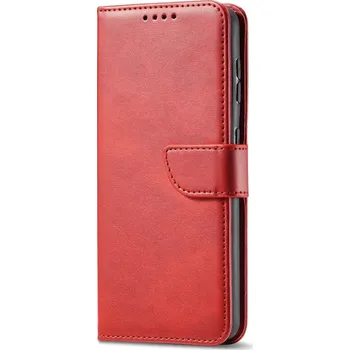 Pouzdro na mobilní telefon Kožené flip pouzdro kniha pro Samsung Galaxy A56 5G červené