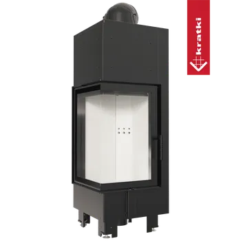 Krbová vložka Kratki Krbová vložka z oceli MBN pravý 10 kW Ø 200 černá
