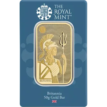 50g investiční zlatý slitek | The Royal Mint | Britannia