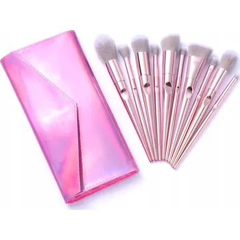 Kosmetický štětec Elegantní kusů 10 kosmetické štětce + Pouzdro