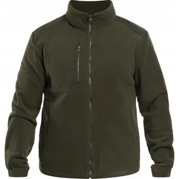 Pánská mikina Fleecová Mikina vojenská Mikina fleecová bez kapuce rozepínací - Khaki 4XL