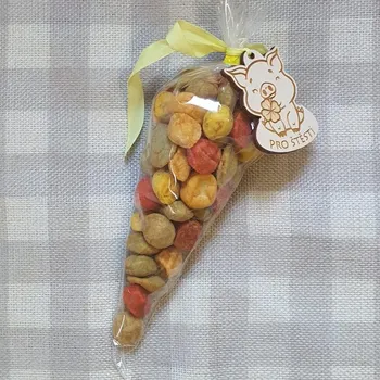 Sušená potravina Arašídy v těstíšku s ďábelským kořením s talismanem pro štěstí zdarma 100 gramů