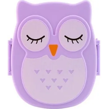 dětská jídelní sada Dětská krabička na svačinu J3283 fialová