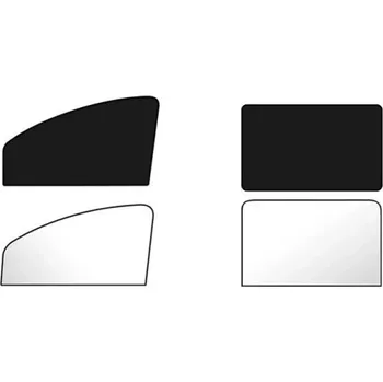 Stínítko do auta Sada 4 magnetických slunečních clon do auta 80x5 cm a 80x50x20 cm Neprůhledné oboustranné závěsy s magnety Letní ochrana na přední i zadní okna
