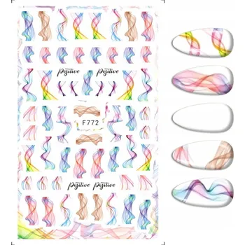 Samolepky na zdobení nehtů - Vzory Iluze